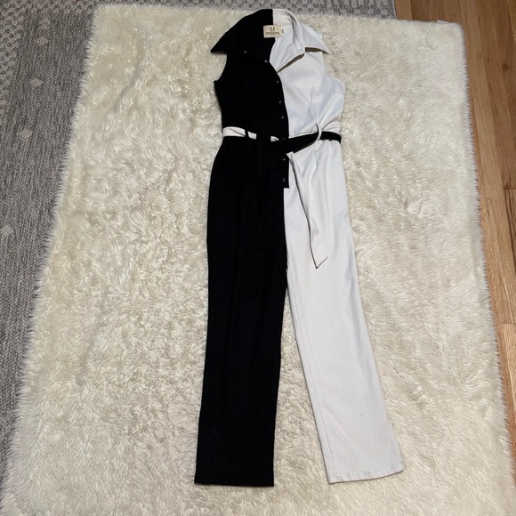 Fashion Brand Company Black and White Director Jumpsuit - Picture 3 of 5